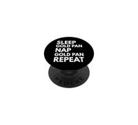 Dormire Dorato Pan Repeat Gold Panning Lover PopSockets PopGrip Adesivo