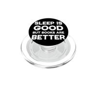 Dormire è bene ma i libri sono migliori Citazione divertente PopSockets PopGrip per MagSafe