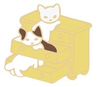 Dormire fumetto gattino legge libro Pin, Klein, Metallo non prezioso