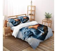 Dormire Mickey Copripiumino A Doppio Strato Totem dei personaggi di fiorimorbido E Confortevole Copripiumino in Fibra Ultra Fine Stampa 3D Tuta in Tre Pezzi King（220x240cm）