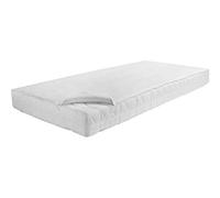 Dormisette Q159 Coprimaterasso in Molton Premium, in Calmuc Pettinato per materassi gr. 90/200 cm, Bianco Puro