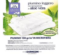 Dormissimi - Piumino-poliestere Aloe vera leggero Tinta Unita Matrimoniale
