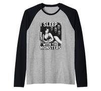 Dormo con i Mostri Amanti dell'orrore Maglia con Maniche Raglan