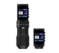Dormouse KREA Multistroke - Macchinetta Tattoo Pen Wireless Professionale, Corsa Regolabile 2.3-4.5 mm, Modalità DOT NPS 1-45, 2 Batterie, Display a Colori