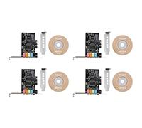 Dormstop Scheda audio PCIe 5.1, PCI Surround 3D scheda audio per PC con alte prestazioni audio diretto e supporto basso, 750059491