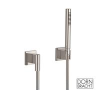 Dornbracht CL.1 set doccia con presa d'acqua e supporto, 1 tipo di getto, 27808980-06, CL.1; IMO; MEM; Symetrics; Universal platino opaco [Rubinetteria Bagno > Set Doccia]
