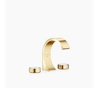 Dornbracht CYO Mélangeur de lavabo à trois trous avec garniture d'écoulement, sans élément de design, saillie 133mm, 20710811-38, 20710811-38, Colorazione: Ottone / Ottone spazzolato