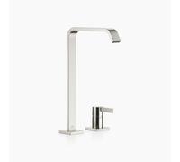 Dornbracht IMO Mitigeur de lavabo à deux trous avec bec haut, sans garniture de vidage, saillie 220mm, 29218671-06, 29218671-06, Colorazione: Platino Opaco
