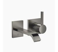 Dornbracht IMO Mitigeur monocommandé mural pour lavabos, avec garniture d'écoulement, saillie 170mm, 36861671-99, 36861671-99, Colorazione: scuro Platino opaco