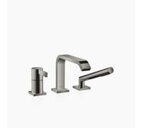 Dornbracht IMO Mitigeur monocommandé pour baignoire à trois trous pour montage sur bord de baignoire ou sur bord de carrelage, saillie 224 mm, 27412670-19, 27412670-19, Colorazione: Cromo scuro
