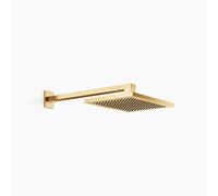 Dornbracht LULU douche de pluie avec raccord mural, projection 450 mm, 28786710-28, 28786710-28, Colorazione: ottone spazzolato