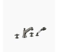 Dornbracht MADISON mitigeur bain 4 trous pour montage sur jante de baignoire, saillie 225 mm, 27502360-99, 27502360-99, Colorazione: scuro Platino opaco