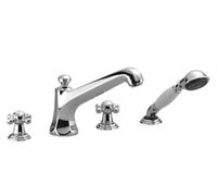 Dornbracht MADISON Mitigeur de bain à 4 trous pour montage sur bord de baignoire, saillie 225mm, 27502360-42, 27502360-42, Colorazione: bronzo spazzolato