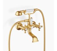 Dornbracht MADISON Mitigeur de bain pour montage mural, avec douchette à main, saillie 160mm, 25023360-28, 25023360-28, Colorazione: ottone spazzolato