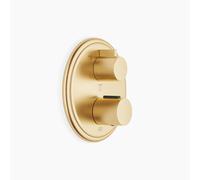 Dornbracht MADISON thermostat encastré avec contrôle de débit à trois voies, 36427977-28, 36427977-28, Colorazione: ottone spazzolato