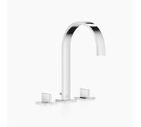 Dornbracht MEM batteria per lavabo a tre fori con rosette singole, con