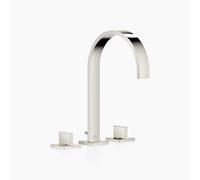 Dornbracht MEM batteria per lavabo a tre fori con rosette singole, con