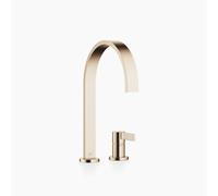 Dornbracht MEM Mélangeur de cuisine à deux trous, avec rosaces individuelles, saillie 241mm, 32815682-46, 32815682-46, Colorazione: Champagne spazzolato