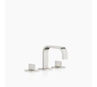 Dornbracht MEM Mélangeur de lavabo à trois trous avec garniture d'écoulement, saillie 165mm, 20705782-06, 20705782-06, Colorazione: Platino Opaco