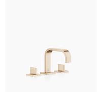 Dornbracht MEM Mélangeur de lavabo à trois trous avec garniture d'écoulement, saillie 165mm, 20705782-46, 20705782-46, Colorazione: Champagne spazzolato