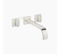 Dornbracht MEM mélangeur lavabo mural, sans vidage, saillie 240 mm, kit de montage final, 36717782-08, 36717782-08, Colorazione: platino