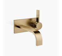 Dornbracht MEM Mitigeur monocommandé mural pour lavabos avec plaques de recouvrement, sans vidage, saillie 207mm, 36864782-39, 36864782-39, Colorazione: Ottone scuro spazzolato