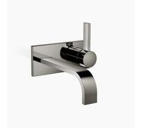 Dornbracht MEM Mitigeur monocommandé mural pour lavabos avec plaques de recouvrement, sans vidage, saillie 207mm, 36864782-19, 36864782-19, Colorazione: Cromo scuro