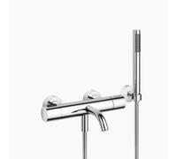 Dornbracht Meta miscelatore monocomando per vasca a muro, con set doccia, sporgenza 210 mm, 34234979, Colorazione: cromo