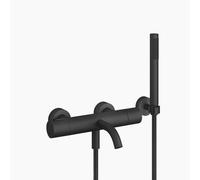 Dornbracht Meta miscelatore monocomando per vasca a muro, con set doccia, sporgenza 210 mm, 34234979, Colorazione: Nero opaco - 34234979-33