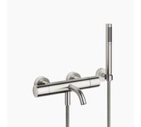 Dornbracht Meta miscelatore monocomando per vasca a muro, con set doccia, sporgenza 210 mm, 34234979, Colorazione: Platino Opaco