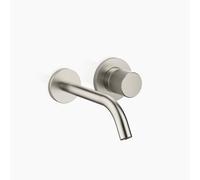 Dornbracht Meta PURE miscelatore monocomando a parete per lavabo senza scarico, sporgenza 190 mm, bocca fissa, Colorazione: Platino Opaco