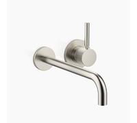 Dornbracht META Mitigeur monocommandé mural pour lavabos sans vidage, saillie 250mm, bec fixe, 36863660-06, 36863660-06, Colorazione: Platino Opaco