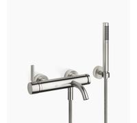 Dornbracht META Mitigeur monocommandé pour bain, pour montage mural, avec flexible de douche, saillie 202mm, 33233660-06, 33233660-06, Colorazione: Platino Opaco