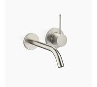 Dornbracht Meta SLIM miscelatore monocomando a parete per lavabo senza scarico, sporgenza 190 mm, bocca fissa, Colorazione: Platino Opaco