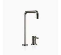 Dornbracht META SQUARE batteria a due fori con rosette singole, scarico 235 mm,