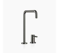Robinet de cuisine META Square Dornbracht, mélangeur à deux trous, saillie 235mm, rosaces individuelles, 32815861-19, 32815861-19, Colorazione: Cromo scuro
