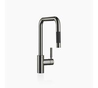 Dornbracht META Square robinet de cuisine, mitigeur monocommande, pull-down, avec fonction douche, saillie 200mm, 33870861-19, 33870861-19, Colorazione: Cromo scuro