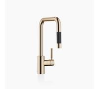 Dornbracht META Square robinet de cuisine, mitigeur monocommande, pull-down, avec fonction douche, saillie 200mm, 33870861-46, 33870861-46, Colorazione: Champagne spazzolato