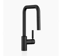 Dornbracht Meta Square rubinetto da cucina, estraibile, orientabile, 33870861-33, Meta Square nero opaco [Rubinetteria da Cucina > Rubinetti da Cucina]