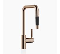 Dornbracht META SQUARE Mitigeur monocommandé Pull-down avec fonction douche, saillie 200mm, 33870861-42, 33870861-42, Colorazione: bronzo spazzolato