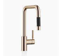 Dornbracht Meta Square rubinetto da cucina, estraibile, orientabile, 33870861-46, Meta Square champagne spazzolato [Rubinetteria da Cucina > Rubinetti da Cucina]