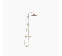 Dornbracht Showerpipe avec thermostat de douche sans douchettes à main, portée de la douchette à main 450mm, douchette à tête Ø 300mm, 34465979-27, 34465979-27, Colorazione: Oro chiaro spazzolato