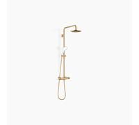 Dornbracht Showerpipe avec thermostat de douche, sans douchettes à main, saillie de la douchette à main 450mm, douche de tête 220mm, 34459979-28, 34459979-28, Colorazione: ottone spazzolato