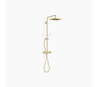 Dornbracht Showerpipe avec thermostat de douche sans douchettes à main, saillie douche à main 450mm, douche de tête 300x240mm, 34459980-28, 34459980-28, Colorazione: ottone spazzolato