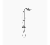 Dornbracht Showerpipe avec thermostat de douche sans douchettes à main, saillie douche à main 450mm, douche de tête 300x240mm, 34459980-33, 34459980-33, Colorazione: Nero opaco