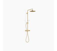 Dornbracht Showerpipe avec thermostat de douche sans douchettes à main, saillie douche à main 450mm, douche de tête 300mm, 34460979-28, 34460979-28, Colorazione: ottone spazzolato