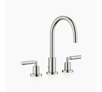 Dornbracht TARA batteria lavabo a tre fori con scarico, scarico 165 mm,