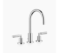 Dornbracht TARA batteria lavabo a tre fori con scarico, scarico 165 mm,