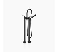 Dornbracht TARA Mélangeur bain/douche à deux trous pour montage indépendant, avec garniture de douche à main, saillie 220mm, 25943882-33, 25943882-33, Colorazione: Nero opaco