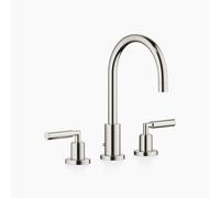 Dornbracht TARA mélangeur lavabo 3 trous, avec vidage automatique, saillie 165 mm, 20713882-08, 20713882-08, Colorazione: platino